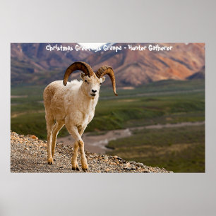 Poster Cartões de natal Vovô Hunter Gatherer