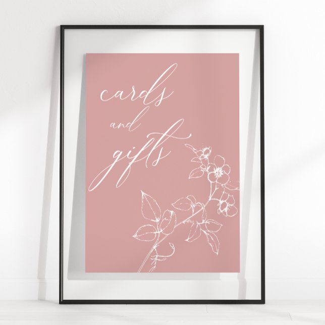 Poster Cartões de Presente de Chá de Bebê Floral Atempora (Criador carregado)