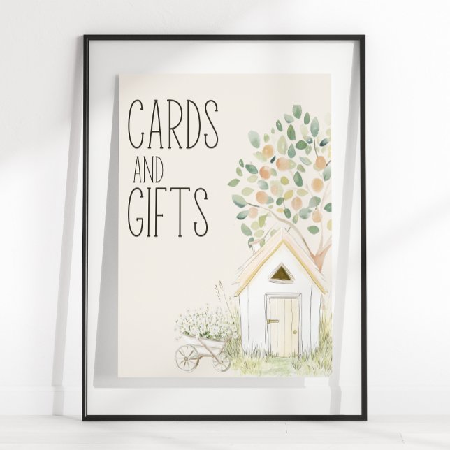 Poster Cartões de Presente para Chás de Bebê Animais da F (Criador carregado)