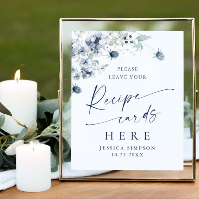 Poster Cartões de recebimento de folhagem de inverno eleg (Criador carregado)