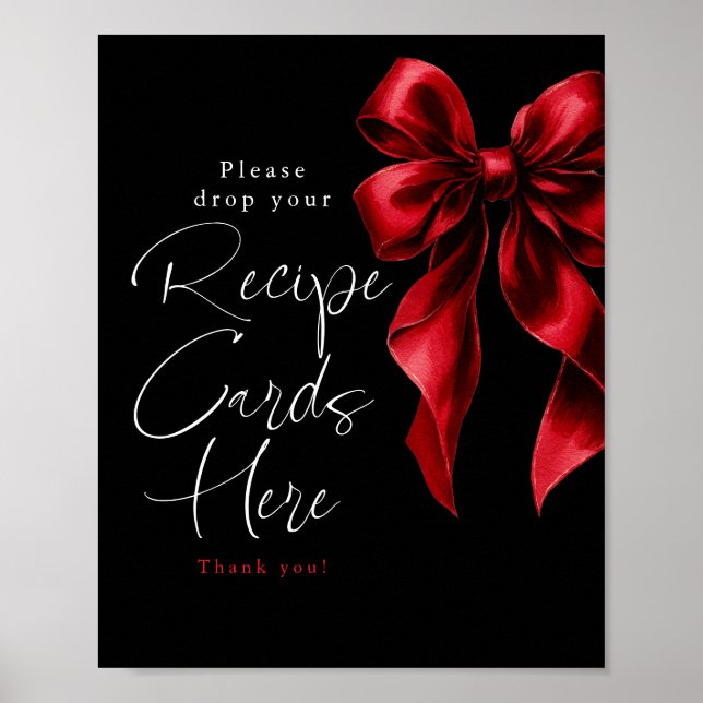 Poster Cartões de receita - Sinal de Chá de panela Arco v (Frente)