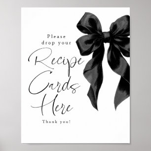 Poster Cartões de Receita Sinal de Chuva de Presentes com