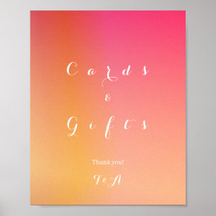 Poster Cartões de Recepção de Casamento e Presentes Laran