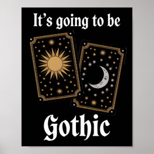 Poster Cartões de Tarô Gótico - Letras Medievais Fortune