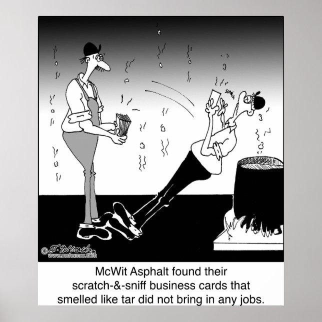 Pôster Cartões de visitas Scratch- & Sniff (Frente)