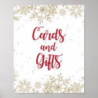 Cartões e Presentes Aniversário Vermelho e Dourado