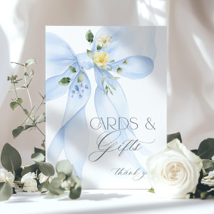 Poster Cartões e Presentes Arco Azul Baby girl Shower