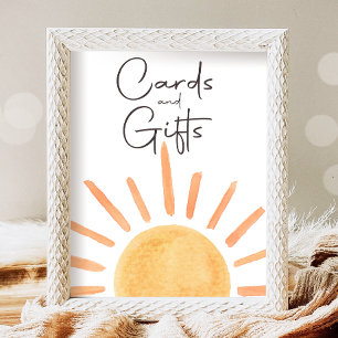 Poster Cartões e presentes Boho Pequeno Partido Sol