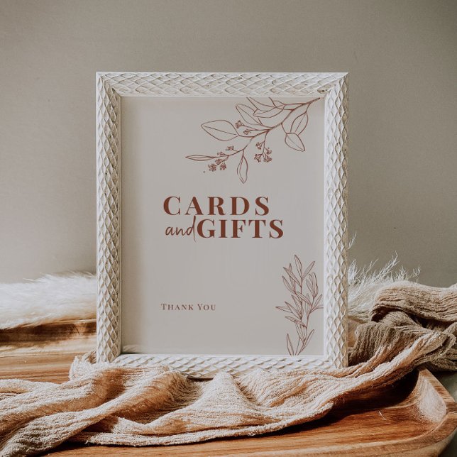 Poster Cartões e presentes Boho Sinal de Casamento (Criador carregado)