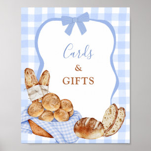 Poster Cartões e Presentes Bun no forno em Xadrez Gingham