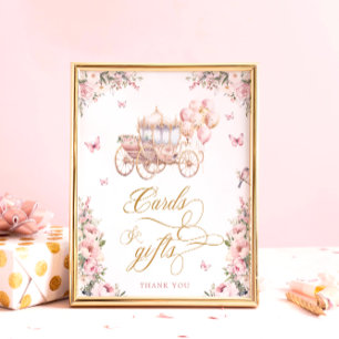 Poster Cartões e Presentes Carruagem de Princesa Festa de
