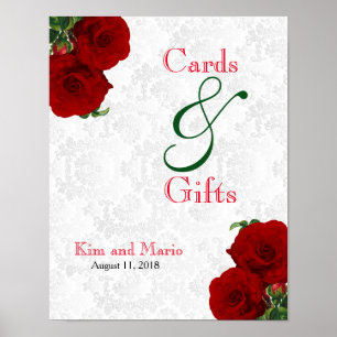 Poster Cartões e presentes - casamento cor-de-rosa