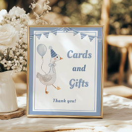 Poster Cartões e presentes de aniversário do bobo Gose Az