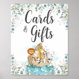 Poster Cartões e presentes de batismo de aniversário da A