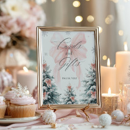 Poster Cartões e Presentes de Bebê Frio Lá Fora de Invern