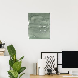 Poster Cartões e Presentes de Cartaz de Casamento.