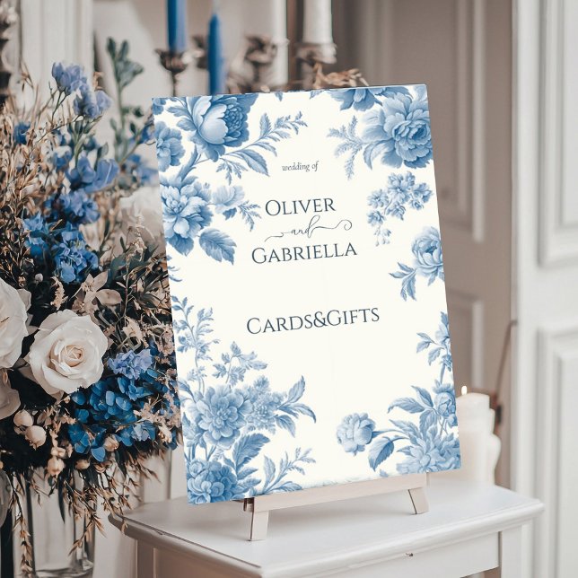 Poster Cartões e Presentes de Casamento Floral do Tóile F (Criador carregado)