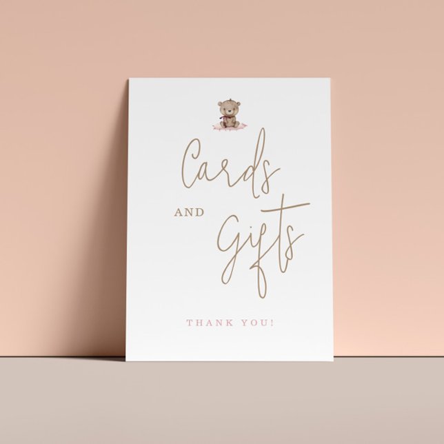 Poster Cartões E Presentes De Chá de fraldas De Urso De T (Criador carregado)