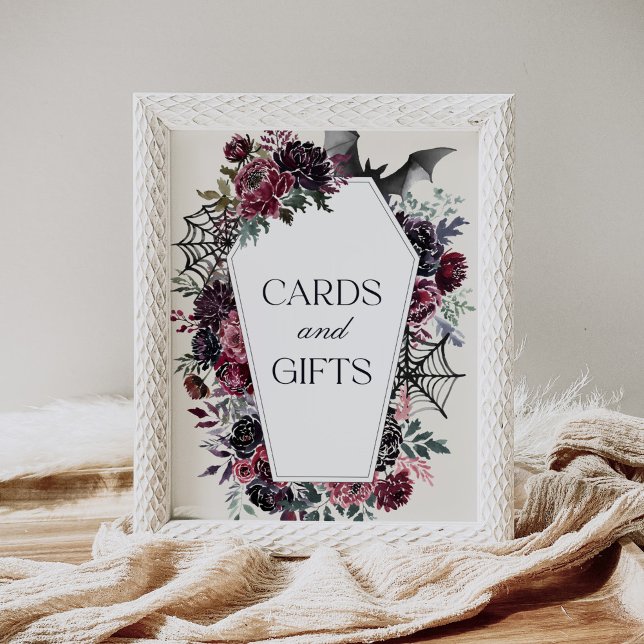 Poster Cartões e presentes de Chá de fraldas do Coffin Ha (Criador carregado)