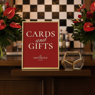 Poster Cartões e presentes de Chá de panela de Casamento 