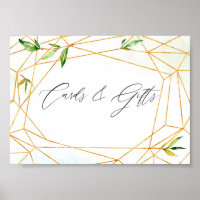 Cartões e presentes de cristal geométrico