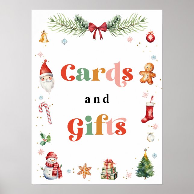 Poster Cartões E Presentes De Festa de aniversário De Nat (Frente)