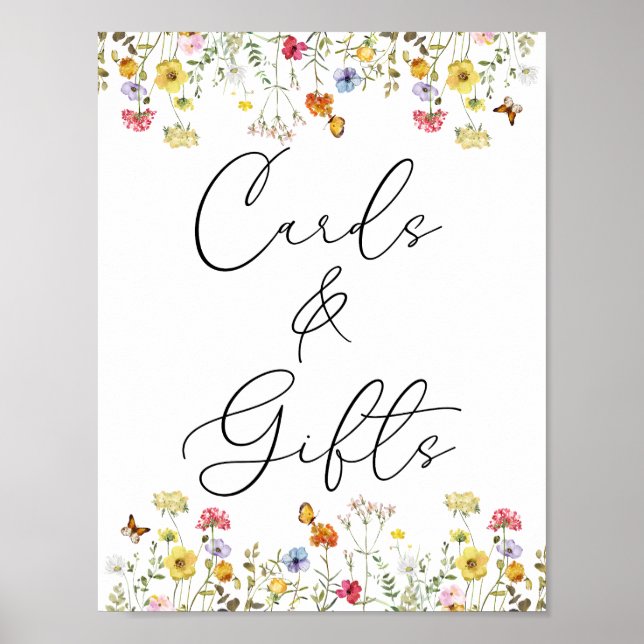 Poster Cartões e presentes de flor selvagem (Frente)