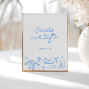 Poster Cartões e presentes de inverno Whimsical
