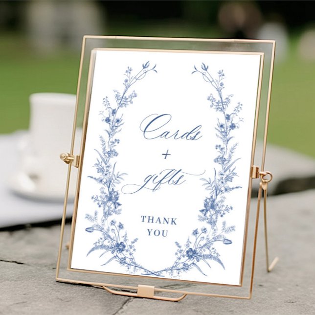 Poster Cartões e presentes de jardim azul-vitorianos (Criador carregado)