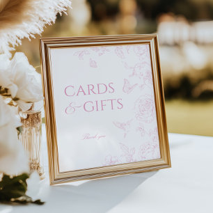 Poster Cartões e presentes de Rosa flexível