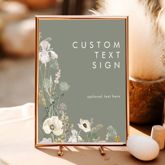 Poster Cartões e Presentes de Sálvia Flor Silvestre Capri (Criador carregado)