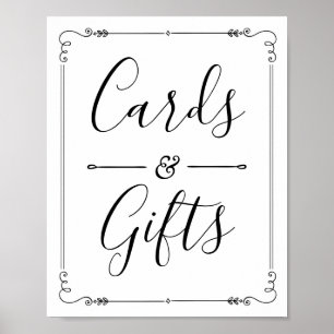 Poster Cartões e presentes Decoração moderna do Chá Casam