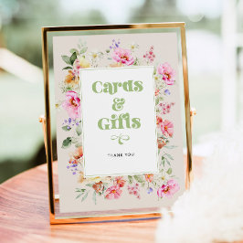 Poster Cartões e presentes elegantes brilhantes de flores