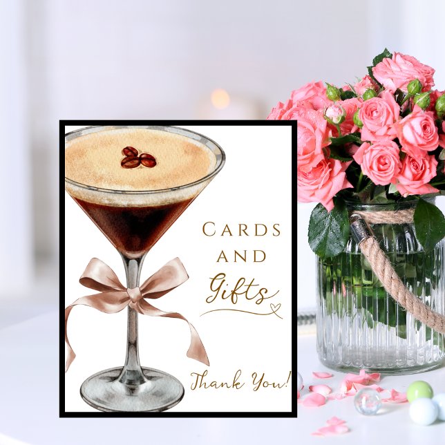Poster Cartões e Presentes Espresso Martini Chá de Noiva (Criador carregado)