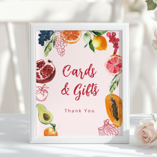 Poster Cartões e Presentes Fora do Mercado Vibrante Noiva