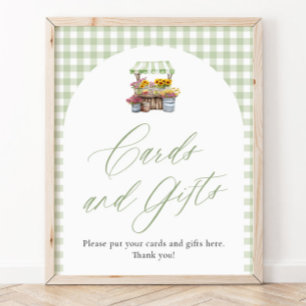 Poster Cartões e Presentes Green Gingham Fresh Off The Ma