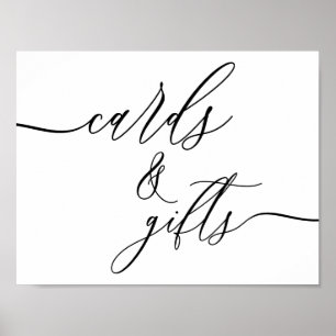 Poster Cartões E Presentes Horizontais Básicos Para Calig