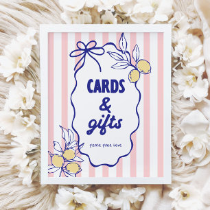 Poster Cartões e presentes mediterrânicos CIAO BABY Lemon