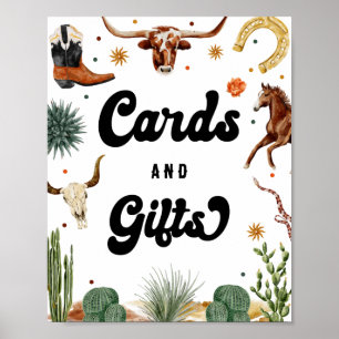 Poster Cartões e presentes ocidentais de cowboy