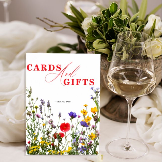 Poster Cartões e presentes para casamentos com flores sel (Criador carregado)