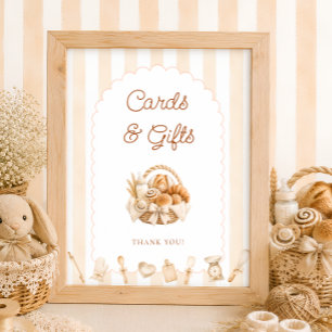 Poster Cartões e Presentes para Chá de Bebê Bun in the Ov