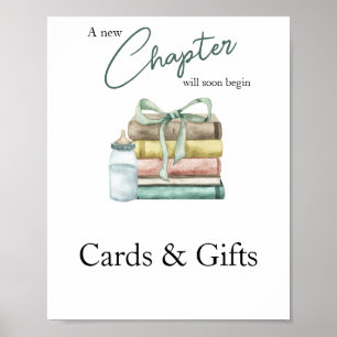 Poster Cartões e presentes para chá de bebê de novo capít