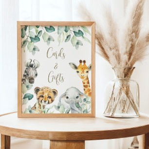 Poster Cartões e Presentes para Chá de Bebê Little Wild O