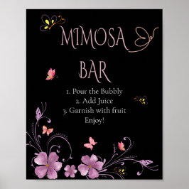 Poster Cartões e Presentes para Chá de Noiva Borboletas E