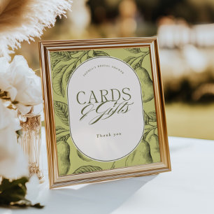 Poster Cartões e Presentes para Chá de Noiva Casal Perfei