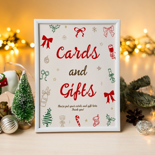Poster Cartões e Presentes para Chá de Noiva de Natal (Criador carregado)