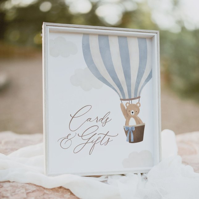 Poster Cartões e presentes para Chás de fraldas de balões (Criador carregado)