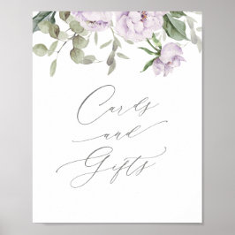 Poster Cartões e presentes para Chás de fraldas de borbol