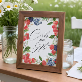 Poster Cartões e presentes para Chás de fraldas de cor aq