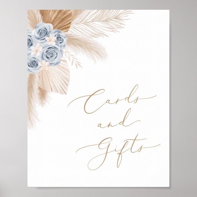 Poster Cartões e presentes para Chás de fraldas de Grass  (Frente)